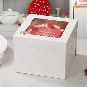 กล่องกระดาษคราฟท์สำหรับอาหารร้อนแพ็คเบอร์เกอร์สำหรับใส่อาหารของขวัญฝาแบนแบบออกแบบได้ตามที่ต้องการ