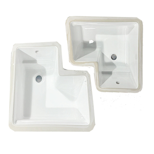 Lavabo de ferme vintage pour buanderie, à encastrer <span class=keywords><strong>sous</strong></span> comptoir, de forme irrégulière, avec <span class=keywords><strong>console</strong></span> intégrée - Product Image 1