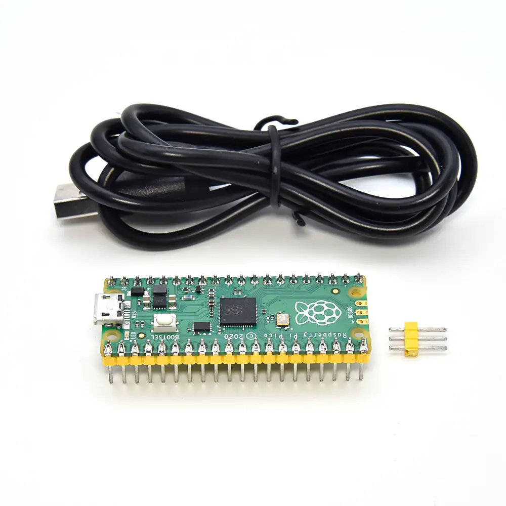 라즈베리 파이 Pico 하향 납땜 핀 헤더 + USB 케이블