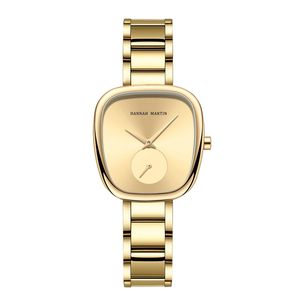 Reloj de Mujer con Movimiento Japonés y Esfera Cuadrada Hannah <span class=keywords><strong>Martin</strong></span>, Reloj Femenino de Cuarzo Resistente al Agua en Oro Rosa para Mujer - Product Image 2