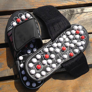 Zapatillas de masaje de pies giratorias superiores ajustables Unisex con logotipo personalizado zapatillas de masaje de acupuntura para salud y bienestar - Product Image 5