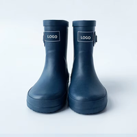 Bottes de pluie en caoutchouc imperméables en gros d'usine bottes à boucle Mud Gumboots pour enfants