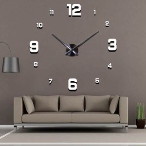 Large Wall Clock Watch 3d Wall Clocks Home Decoration 3d Wall Stickers Living Room Home Decoration Accessories - Product Image 2