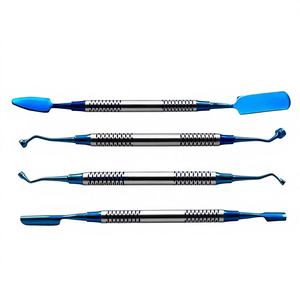 Kit d'instruments dentaires AMIN PRF, lot de 4, composite dentaire, classe I, léger, acier inoxydable, certifié CE, modèle UA-9618, 1 an - Product Image 1