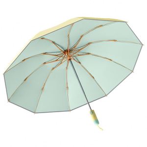 Paraguas Plegable Automático, Resistente al Viento, con Protección UV, para Hombre y Mujer, para Auto, Lluvia y Sol, con Recubrimiento de Color, Regalos Empresariales - Product Image 2