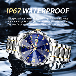 Binbond 2521 Men's Casual Business Quartz <b>Watch</b> <b>Waterproof</b> Luminous Dual Calendar Round Case Coated Glass Wholesale Affordable - Product Image 4