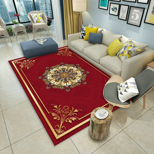 Alfombra de habitación persa de Turquía afgana <span class=keywords><strong>iran</strong></span>í, decoración de suelo, Alfombra de impresión 3D, alfombras antideslizantes para dormitorios - Product Image 1