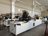 Machine de perçage, d'évasement et d'aplatissement de tubes en acier inoxydable PLC, automatique CNC, pour tubes d'échangeur de chaleur de 113,4 mm de diamètre extérieur