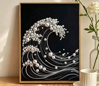 Kit de Peinture Moderne DIY avec Perles, Art Diamant, Broderie, Décoration Murale, Sujets Animaux Imprimés, Cadeau pour Adultes