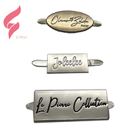 Étiquette de sac à main en métal doré de luxe Lihui OEM, accessoires de couture personnalisés avec nom et logo, plaque gravée sur mesure, écologique et sans nickel