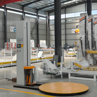 Machine d'emballage automatique électrique de palettes en gros, contrôlée par PLC, avec moteur de ligne d'enroulement pour palettes en papier de qualité alimentaire
