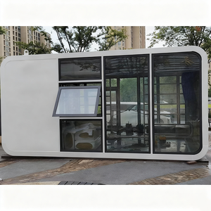 รีสอร์ทกลางแจ้ง บ้านอัจฉริยะขนาด 40 ฟุต ระบบบ้านกระจกสำเร็จรูป โครงสร้างเหล็ก โรงแรม อพาร์ทเมนท์ แคปซูลคอนเทนเนอร์สุดหรูทันสมัย - Product Image 3