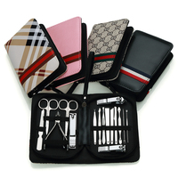 Kit de manucure et pédicure professionnel 16 pièces avec étui en cuir – Outils et coupe-ongles