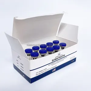 Custom human growth somatropina 10IU 2ml vial label gh labels packaging boxes with tray