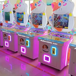 Милый Кот с монетоприемным Аркада маленькая игрушка гоночная игра металл + пластик для детей несколько игроков гарантия 1 год - Product Image 1