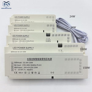 Adjustable 7 Dupont Ports LED Driver <strong>12V</strong>/24V 24W Switching Power Supply <strong>Adapter</strong> for Furniture Cabinet Plug-In DC for Lighting - Product Image 4