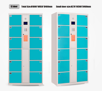 Sistema Inteligente WLAN, Casilleros de Almacenamiento para Celulares, Cerradura Electrónica, Acero Laminado en Frío, Color Personalizado, 1 Año de Garantía, ISO/CE