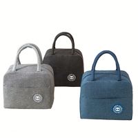 Tas Pendingin Makan Siang Kapasitas Besar yang Dapat Digunakan Kembali, Anti Air, Terisolasi, Bahan Non-woven, untuk Piknik