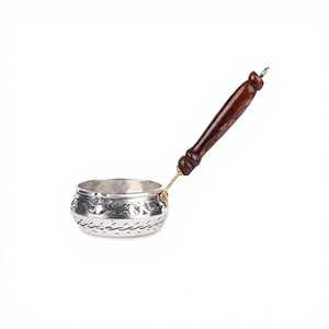 Aluminium Silver Color Coffee <b>Maker</b> Pot With Wooden Handle Premium Quality Home Decor <b>Tea</b> Pot Coffee Pot - Product Image 1