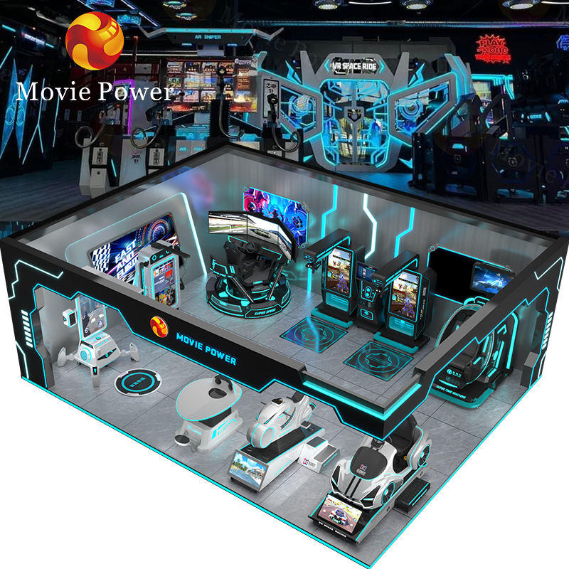MoviePower 9D VR Simulator Machine | Kids Virtual Reality Amusement Ride, Indoor Arcade Game for Shopping Malls & Family Entertainment Centers (Kuwait)
