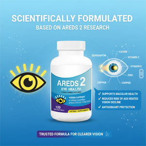 Pil Vitamin Mata Formula AREDS 2 120 Gel dengan Pengiriman Gratis Ekstrak Tanaman Lidah Buaya Liar Meningkatkan Penglihatan Dewasa - Product Image 2