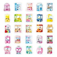 56 autocollants PVC imperméables colorés à motifs de dessins animés pour la décoration DIY de coques de téléphone, carnets et bouteilles d'eau