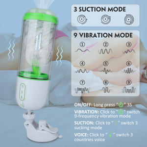 Masturbatore Maschile JRUI Automatico a Controllo Vocale con Funzione di Suzione e Vibratori Vaginali - Product Image 3