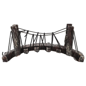 Elegante stile cinese resina corda ponte 13x4x6CM forma irregolare decorazione essenziale per il giardino acquari stagno terrari - Product Image 6