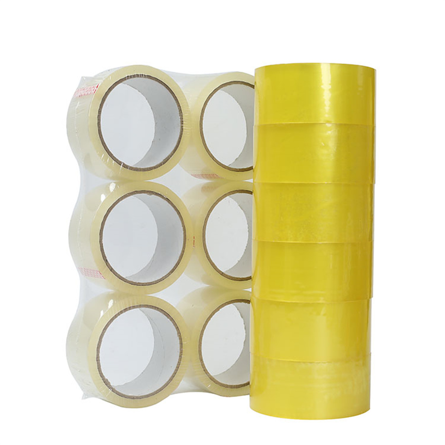 High Quality Self Adhesive Sealing Tape Acrylic Glue Custom Small BOPP Transparent clear Adhesive Tape 48mm 100 Yard