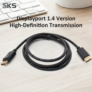 สาย1.4 DisplayPort <span class=keywords><strong>8K</strong></span> 60Hz 4K 144Hz สาย DP ชุบทอง HBR3 HDR สำหรับการ์ดจอเล่นเกม - Product Image 2