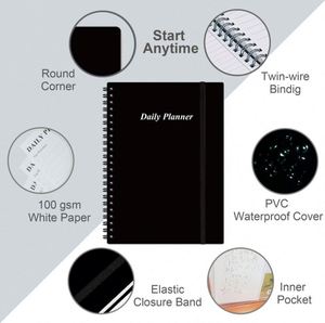 Cuaderno de Tapa Dura con Cubierta de Papel Personalizada al por Mayor a Precio de Fábrica, Diario A5 de 100 Hojas - Product Image 2