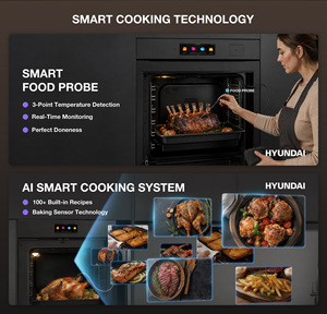 <span class=keywords><strong>Horno</strong></span> <span class=keywords><strong>Microondas</strong></span> Integrado HYUNDAI de 35L, 8 en 1, <span class=keywords><strong>Microondas</strong></span> Combinado con Grill, Convección, Pantalla Táctil TFT, Descongelación - Product Image 5