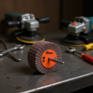 แผ่นขัดแบบ Flap Wheel ขนาด 60x30x6 มม. พร้อมแกนขนาด 6 มม. สำหรับแผ่นขัดเงา - Product Image 3