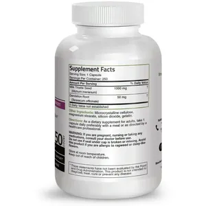 ソリラン高品質ハーブミルクシスルプレミアム肝臓デトックスカプセル結腸洗浄剤ボディデトックスカプセルサプリメント1000mg - Product Image 3