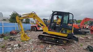 Mini pelle hydraulique sur chenilles KOMATSU d'origine du Japon pour la construction de fermes et de routes Mini-pelle PC56-7 KOMATSU d'occasion Offre Spéciale - Product Image 3