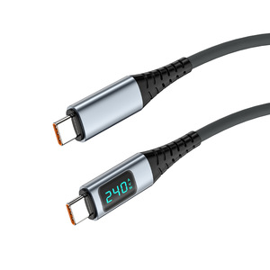 Câble de charge rapide USB4 avec affichage numérique 240W, haute vitesse 40G, compatible Thunderbolt 4, 8K60Hz, 5A pour ordinateur et appareil photo iOS - Product Image 6