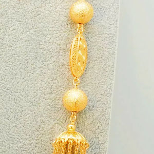 라운드 구슬 술 쥬얼리 세트 아프리카 나이지리아 패션 쥬얼리 세트 보헤미안 보헤미안 보헤미안 보헤미안 수제 목걸이와 귀걸이 세트 결혼식 - Product Image 4