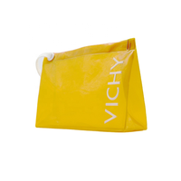 Sac à boutons en plastique pvc Transparent avec gousset latérale, 5 pièces, à pression