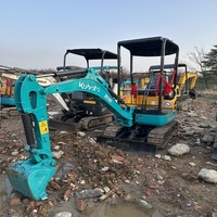 Mini-excavatrices d'occasion Kubota d'origine japonaise de 1,8 tonne, mini-excavatrice Kubota U17, excavatrice sur chenilles hydraulique de 1 tonne