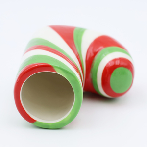 Venta al por mayor hecho a mano casa bar Navidad decorado vaso de chupito hecho a medida calcetines de cerámica únicos vasos de chupito de Tequila - Product Image 3