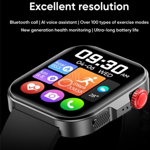 Montre connectée Bluetooth pour sports de plein air LC80, écran HD de 1,8 pouces avec résolution 320*382, batterie 300 mAh, montre Da Fit pour hommes - Product Image 2