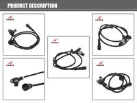 Capteur de vitesse de roue ABS arrière pour VW Corrado Golf Mk3 Vento 1H0927807A 80554001237 805 54001 237 360040