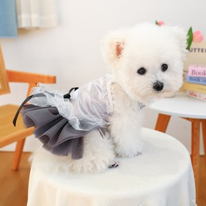 Robe d'été pour chien de petite et moyenne taille, style jupe à bretelles, motif marguerite, mignonne, respirante et douce, vêtement pour <span class=keywords><strong>chiot</strong></span>, pour la promenade quotidienne en extérieur - Product Image 6