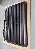 Porte-bagages de toit en alliage d'aluminium 4x4 tout-terrain pour Toyota Land Cruiser série LC (LC100-LC300) 4Runner, noir, adaptable, capacité 100 kg