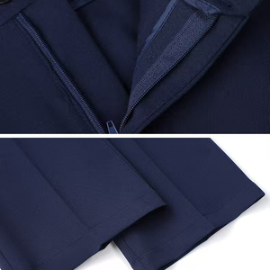 Conjunto de Blazer Entallado con Solapa de Pico para Mujer, Venta al por Mayor de Fábrica de Ropa Personalizada, <span class=keywords><strong>Traje</strong></span> de Mujer con Cuello en V OEM - Product Image 5