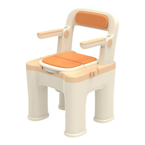 Chaise de douche pour salle de bain, poignées antidérapantes en plastique pour personnes âgées, femmes enceintes, design moderne, couleur kaki - Product Image 5