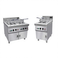 Four à frire au gaz commercial 220/380V triphasé pour restaurants, snack-bars, personnalisable, avec température constante
