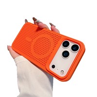 Nid d'abeille refroidissement Dissipation thermique magnétique Anti-chute antichoc peau-sensation housse de téléphone pour iPhone 14 15 16 17 Pro Max air