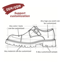 Mocassins Oxford Confortables Personnalisés pour Hommes, en Cuir de Vachette Imperméable, à Bout Pointu et Bride à Boucle, Rehaussants, Modèle OEM