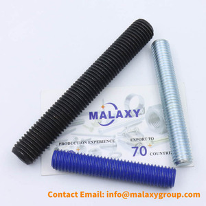 Malaxy - <span class=keywords><strong>Tige</strong></span> en acier inoxydable, acier au carbone noir zingué, <span class=keywords><strong>tige</strong></span> <span class=keywords><strong>filetée</strong></span> M38 <span class=keywords><strong>M40</strong></span> M42 M50 M60 M70 M80, grandes tailles de tiges filetées - Product Image 3